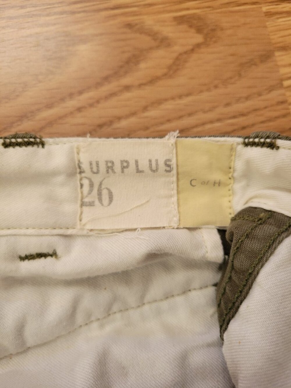 Citizens of Humanity Surplus Cargo Pants Size 26 Olive Green Utility Pants - Picture 7 of 12